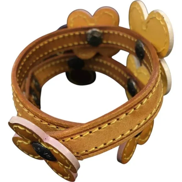331274BT (L3) Louis Vuitton Bracelet Brown Leather - Picture 6 of 8